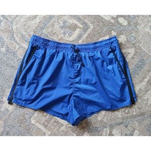 Hunter Brand for Target Women's L Side Zip Shorts Royal Blue Gym Athletic